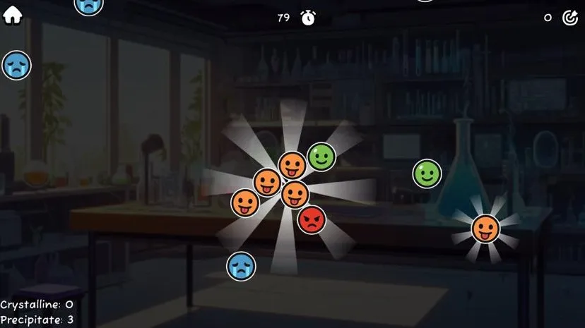 Nucleation minigame for sorting compatible molecules