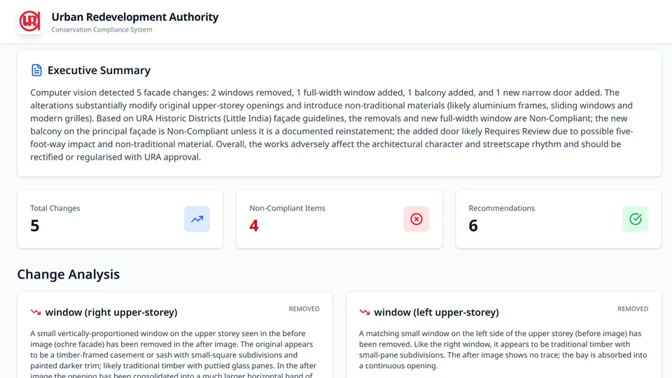 Editing an AI-generated conservation compliance report